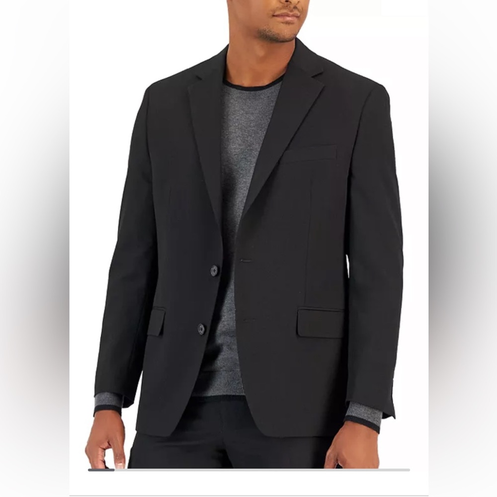 Vanhusen classic Black fitted suit jacket youth size 20 or men's XS